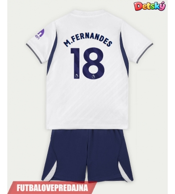 Lacne Dětský Futbalové dres Tottenham Hotspur Mateus Fernandes #18 2026-27 Krátky Rukáv - Domáci (+ trenírky)
